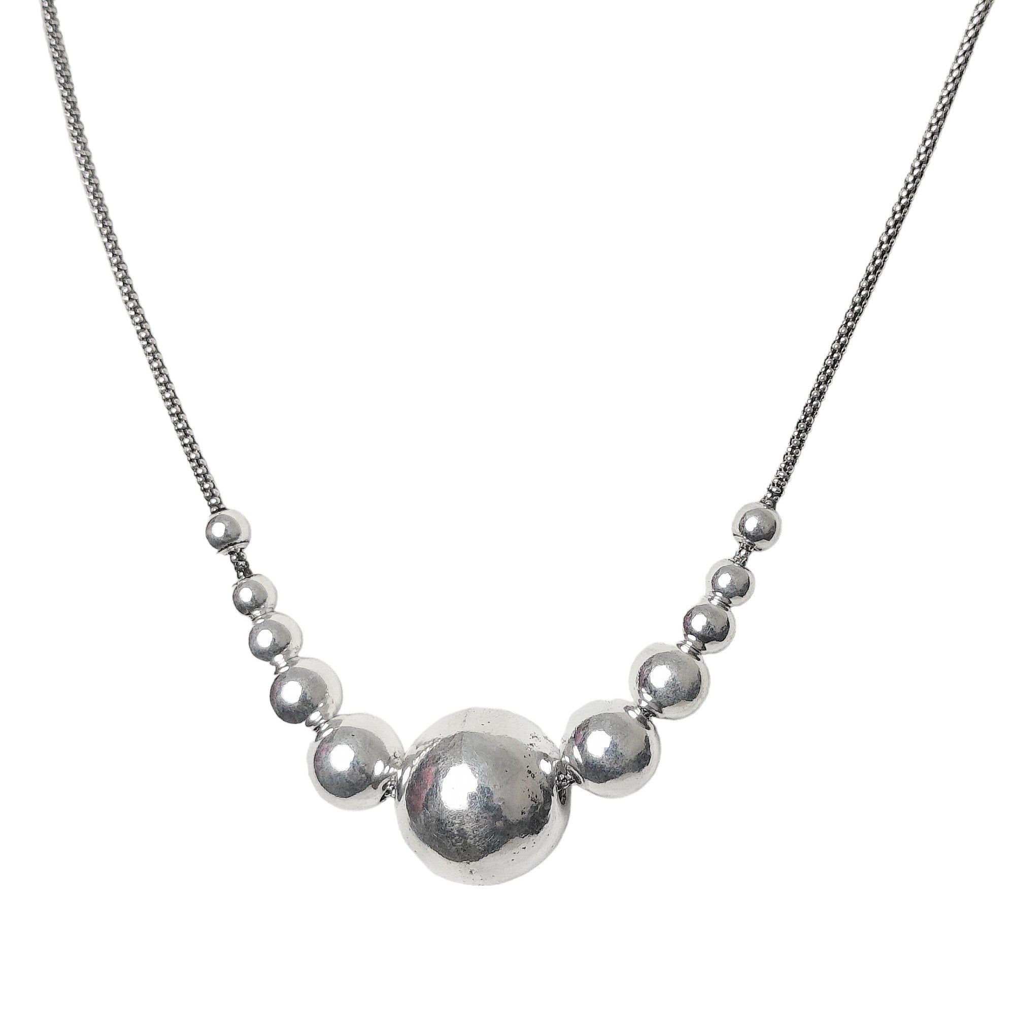 Exquisite 925 Silver Ball Neck Piece for Women - Rivansh