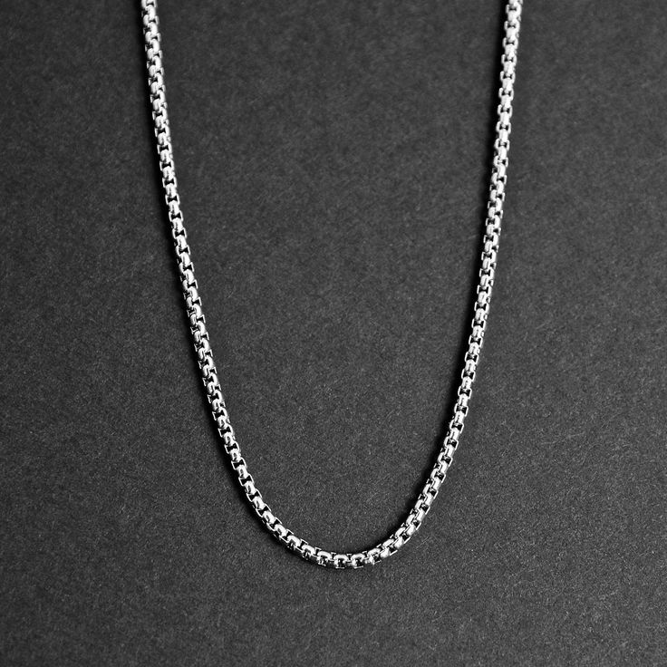 ER65 92.5 Sterling Silver Chain for Men