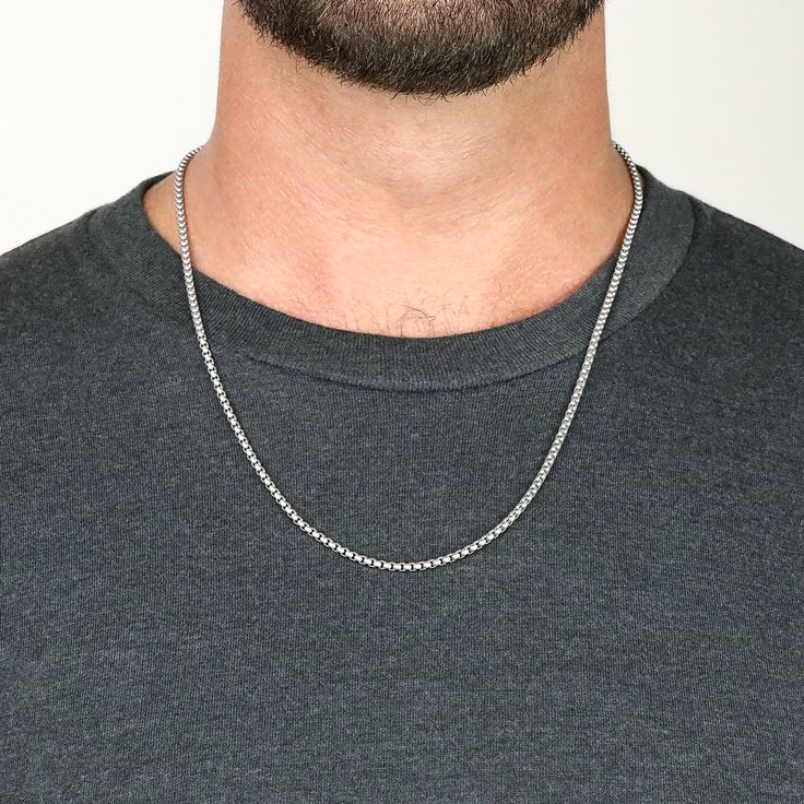 ER65 92.5 Sterling Silver Chain for Men