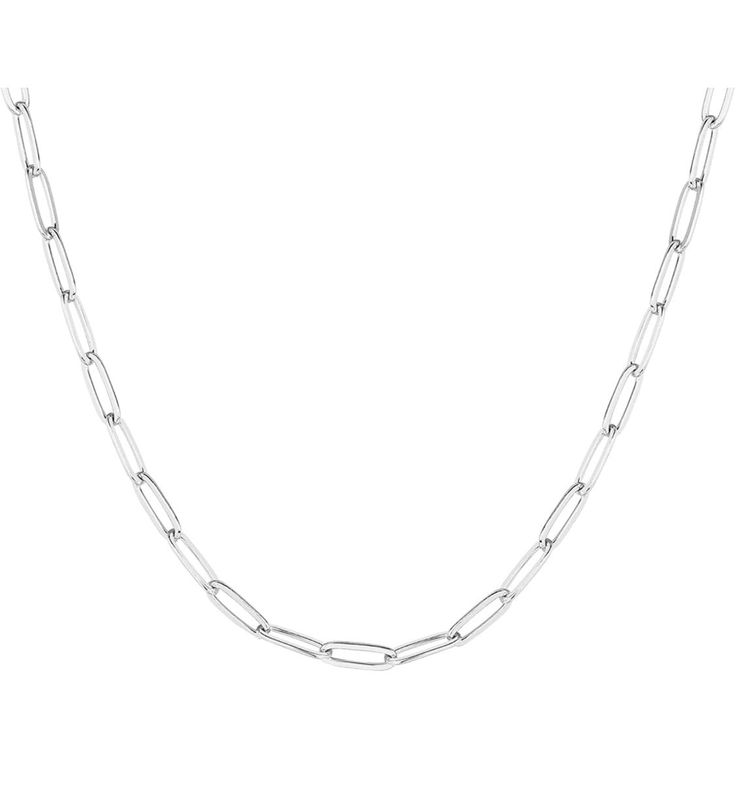 PAPERCLIP SILVER CHAIN FOR WOMEN | Rivansh Jewels | 925 Sterling Silver Jewelry Store | Rivansh.co | Luxury Sterling Silver Jewellery Online