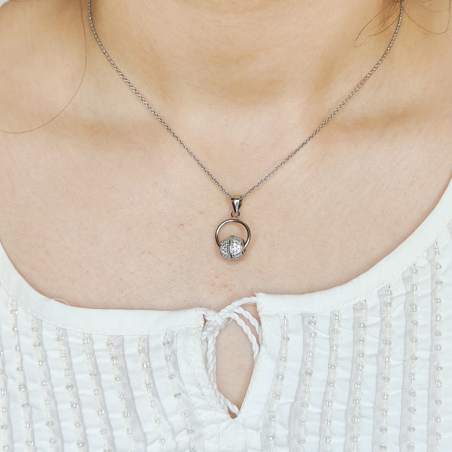 The Ball- Silver Pendent for Women