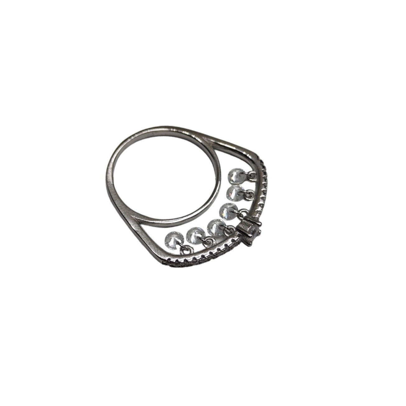 Sterling Silver Ring with Beads for Girls/Women