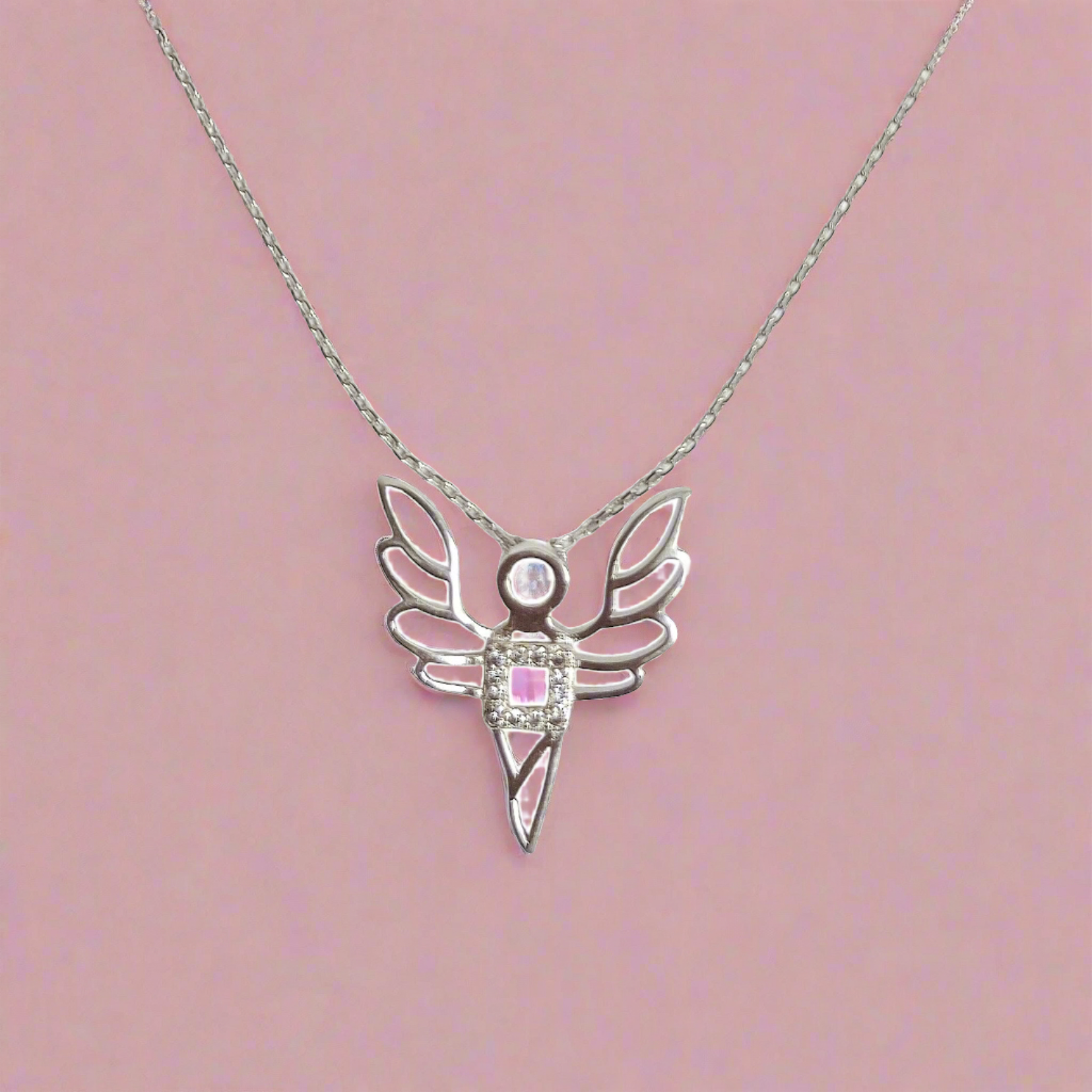 Butterfly Neck Piece for Women (92.5 Sterling Silver)
