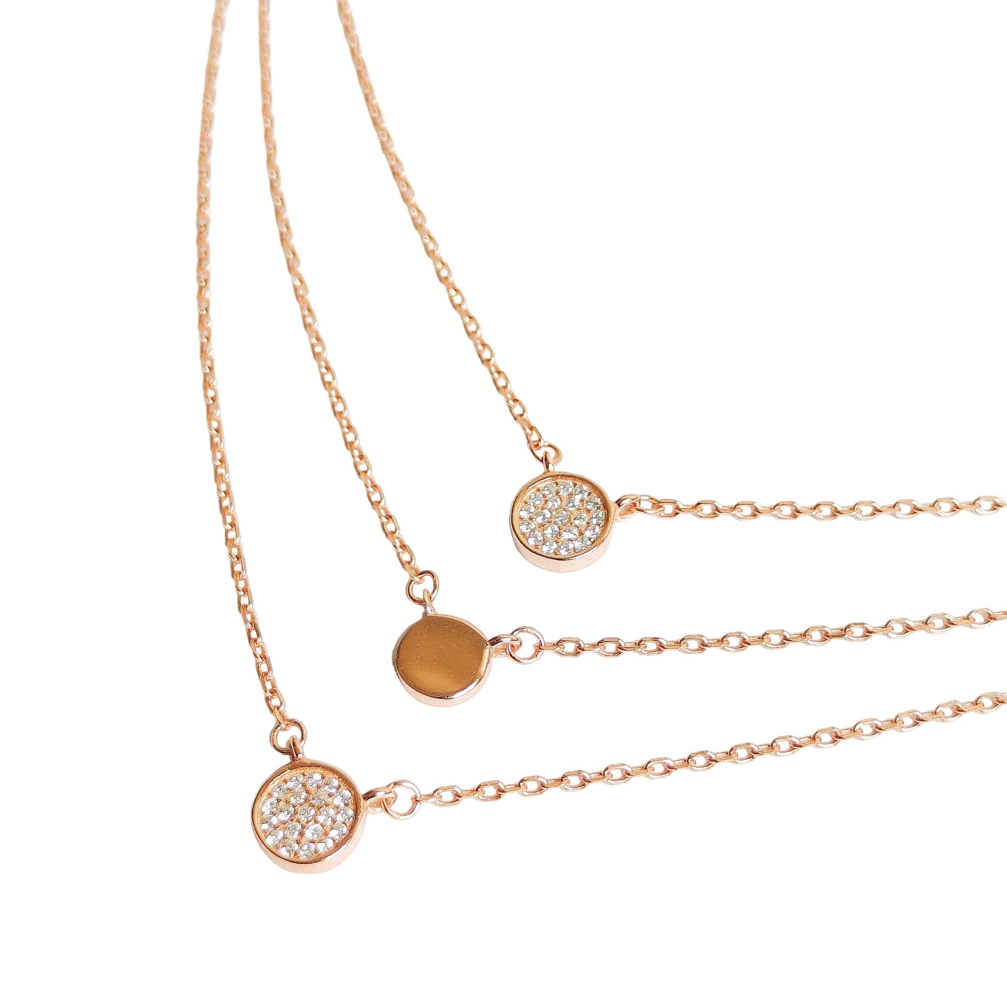 Layered Rose Gold Silver Neckpiece for Women - Rivansh