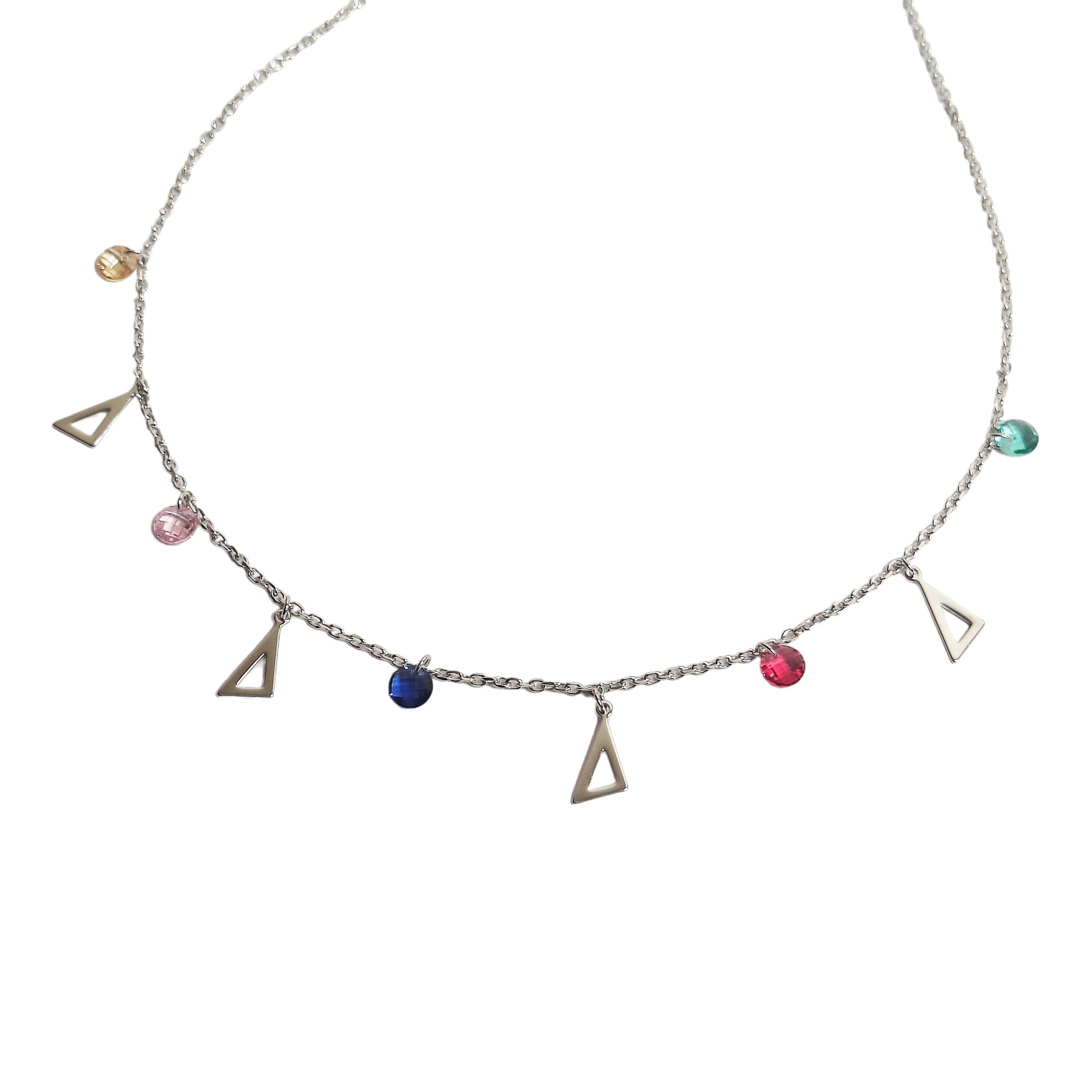 Triangle shape Neck Piece with stones for Women - Rivansh