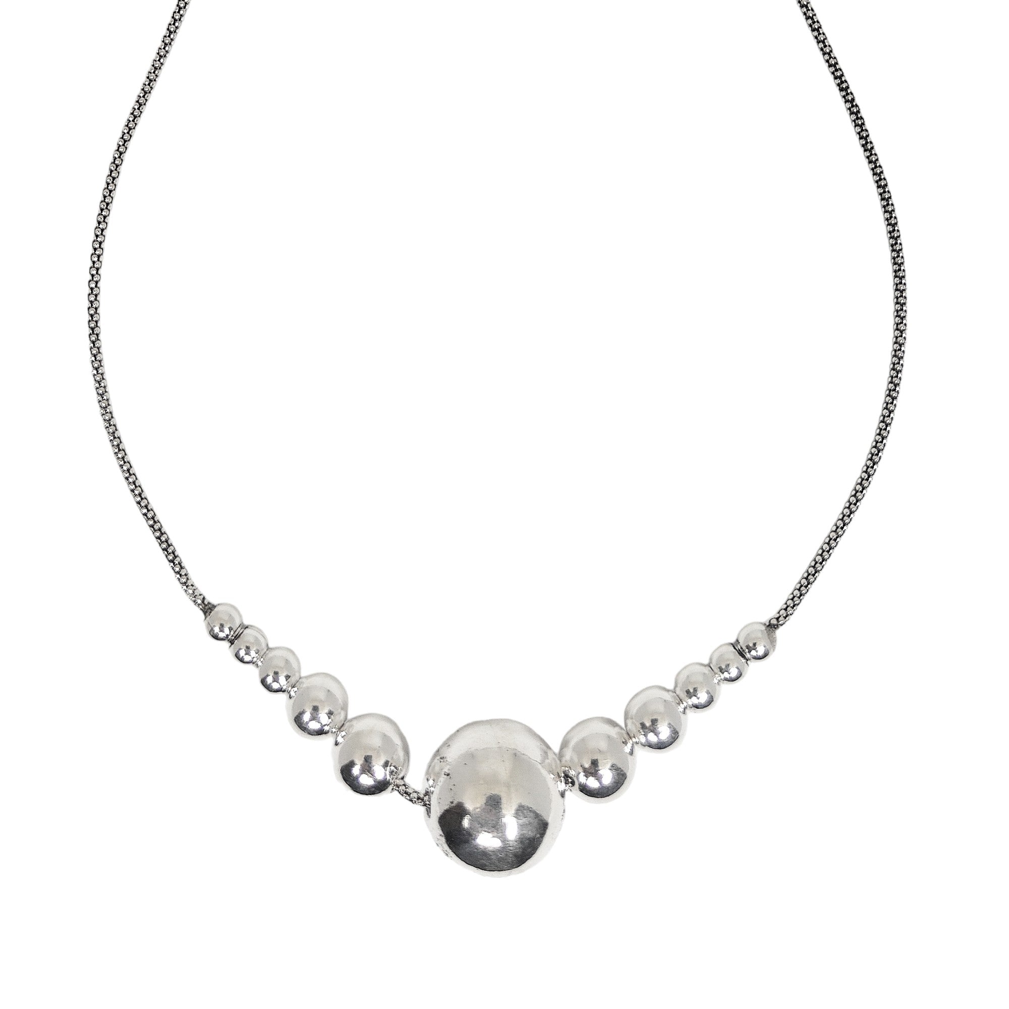 Exquisite 925 Silver Ball Neck Piece for Women - Rivansh