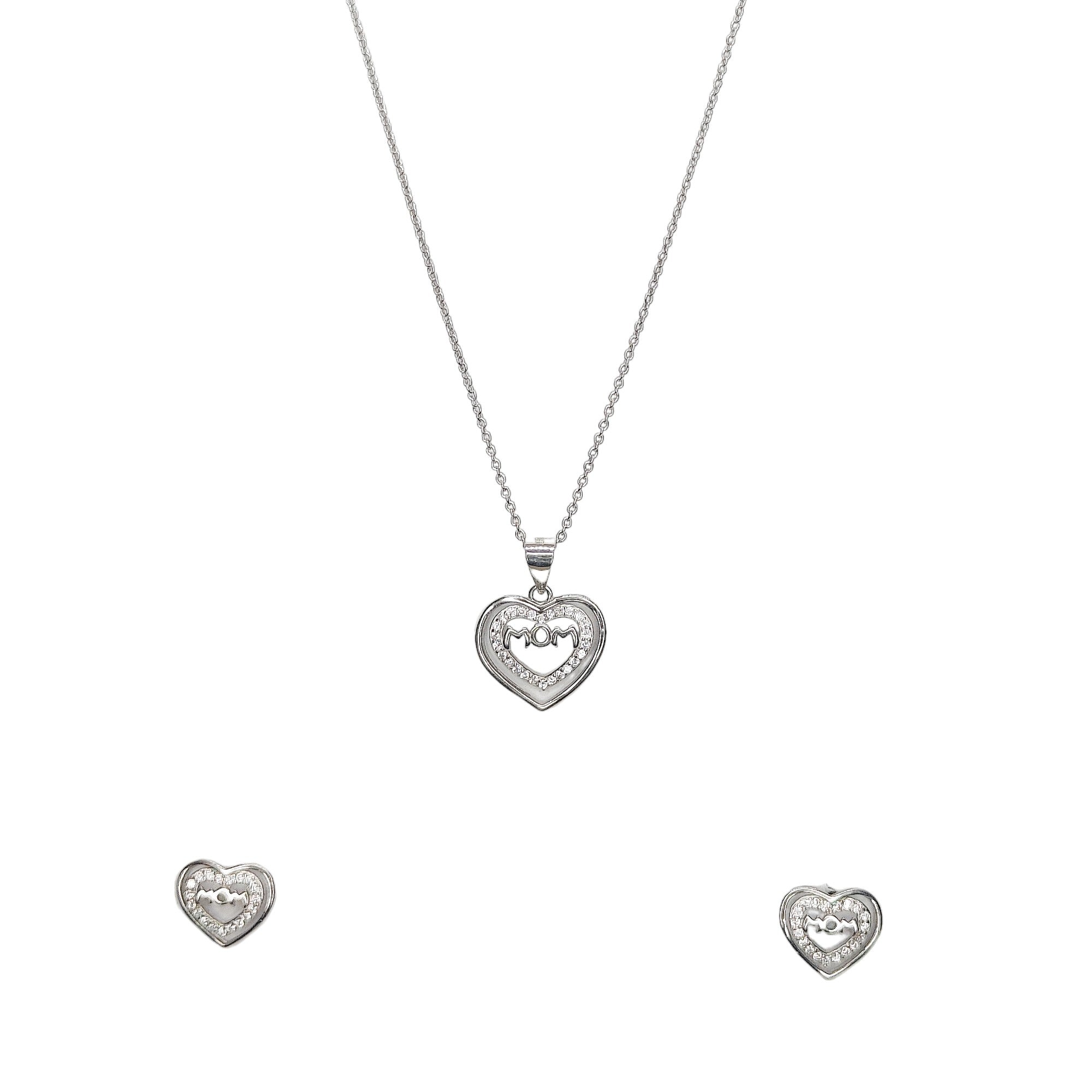 The Mom- Silver Pendent Set With Chain for Women - Rivansh