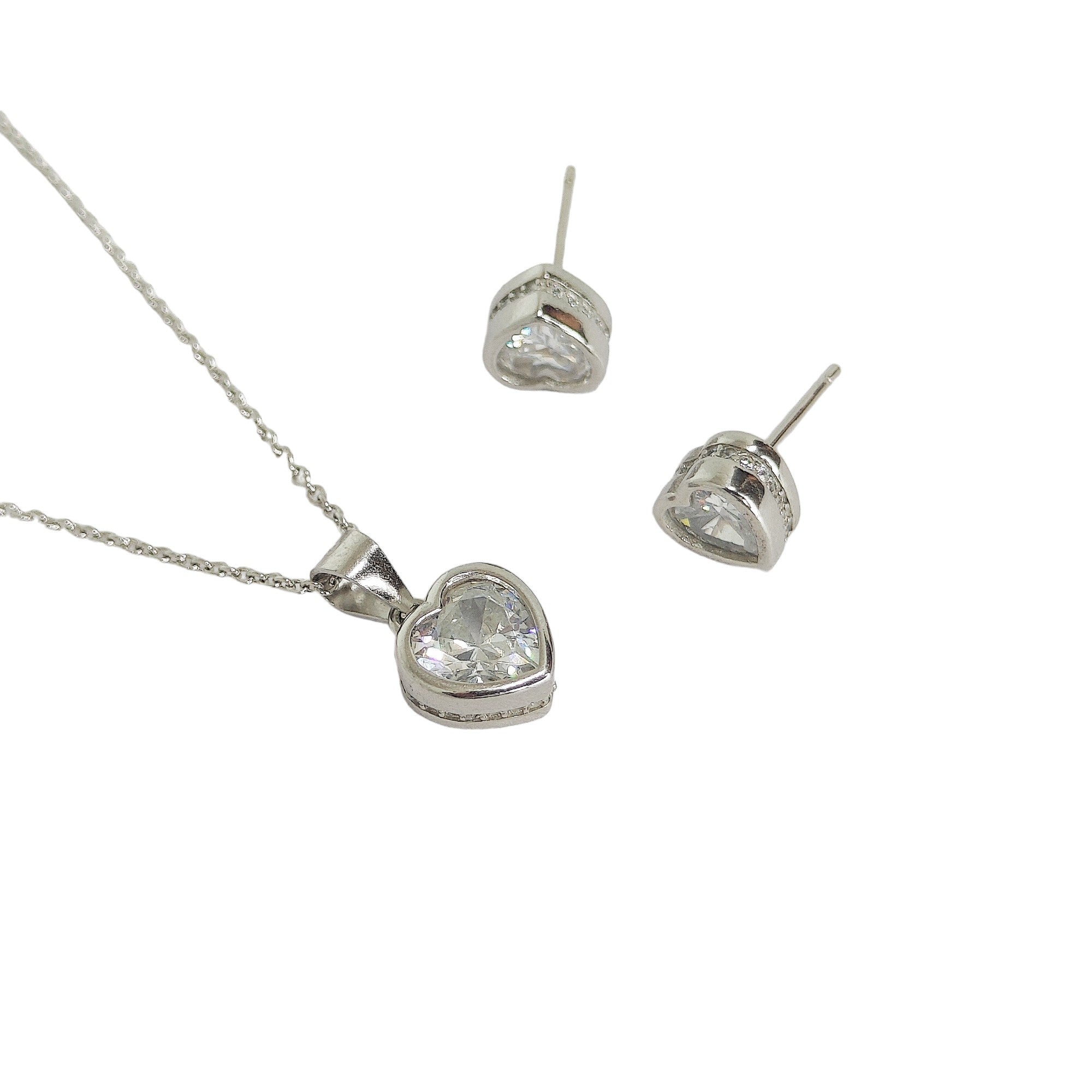 The Heart - Silver Pendent Set With Chain for Women - Rivansh
