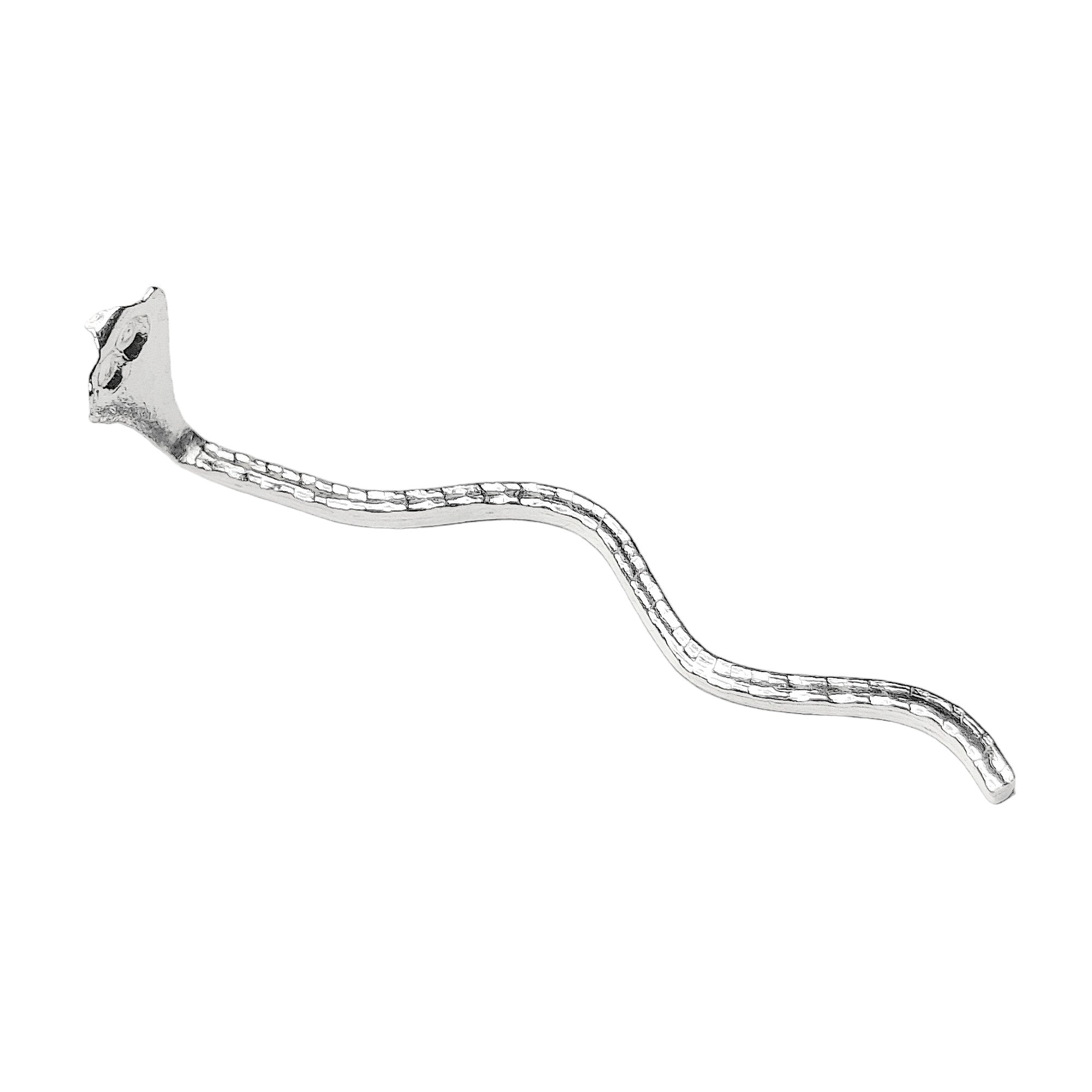 Crawling Silver Snake for Pooja