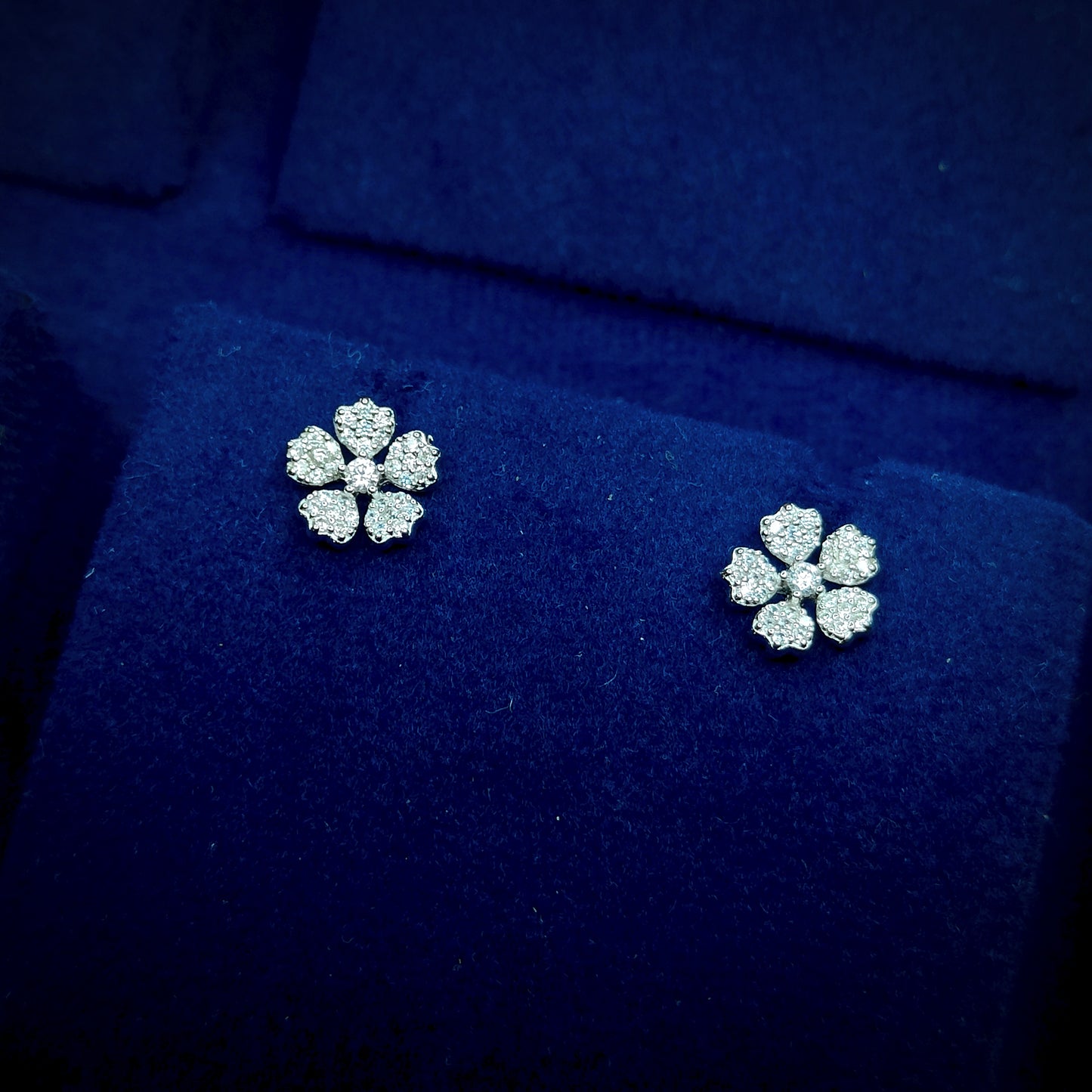 Zircon Blossom Studs