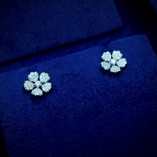 Zircon Blossom Studs