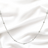 Rivansh Sterling Silver Diamond Cut Beads Necklace