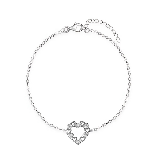 Heart Bracelet - Silver Bracelet for Her