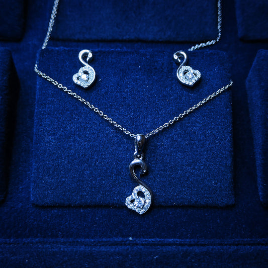 MK6 Sterling Silver Pendant Set