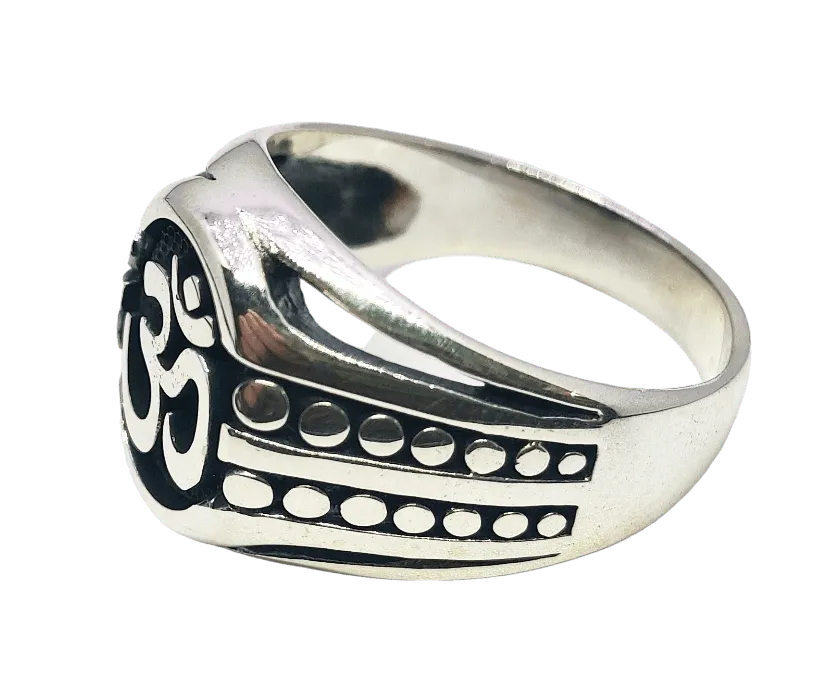 Aum Silver Ring for Men,Ring,925 silver,rivansh.co