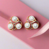 Spinning Pearl Sterling Silver Earrings for Women (Gold Plated) | Rivansh Jewels | 925 Sterling Silver Jewelry Store | Rivansh.co | Luxury Sterling Silver Jewellery Online