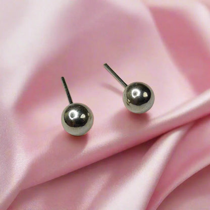 Ball Sterling Silver Earrings for Women