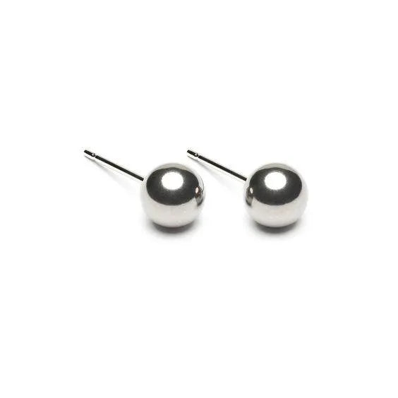 Ball Sterling Silver Earrings for Women