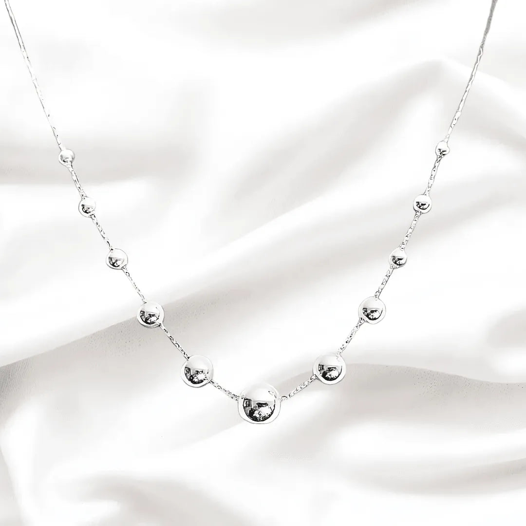 Ball Sterling Silver Neck Piece for Women - Rivansh