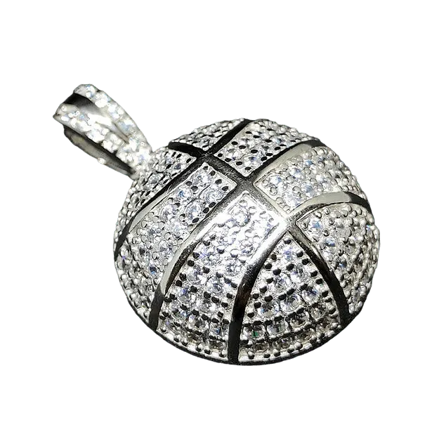 Basketball Sterling Silver Pendent for Men,Pendant,925 silver,rivansh.co