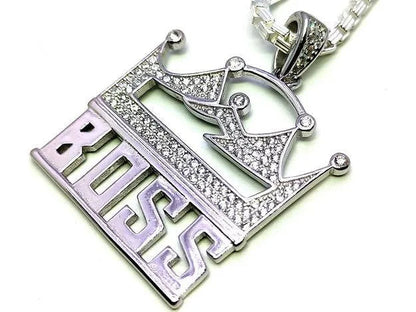 Boss Sterling Silver Pendent for Men,Pendant,925 silver,rivansh.co