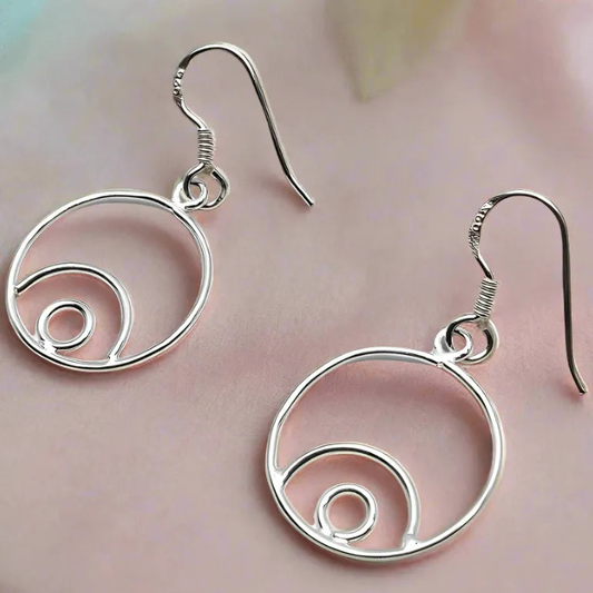 CD Silver Earrings for Women,Earrings,925 silver,rivansh.co