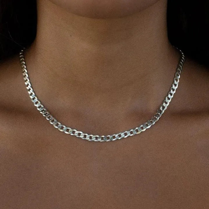 Chunky Sterling Silver Chain for Women,Chain,925 silver,rivansh.co