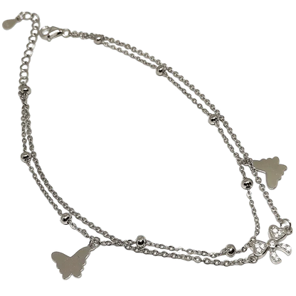 Dazzling butterfly Anklet for Women,Anklet,925 silver,rivansh.co