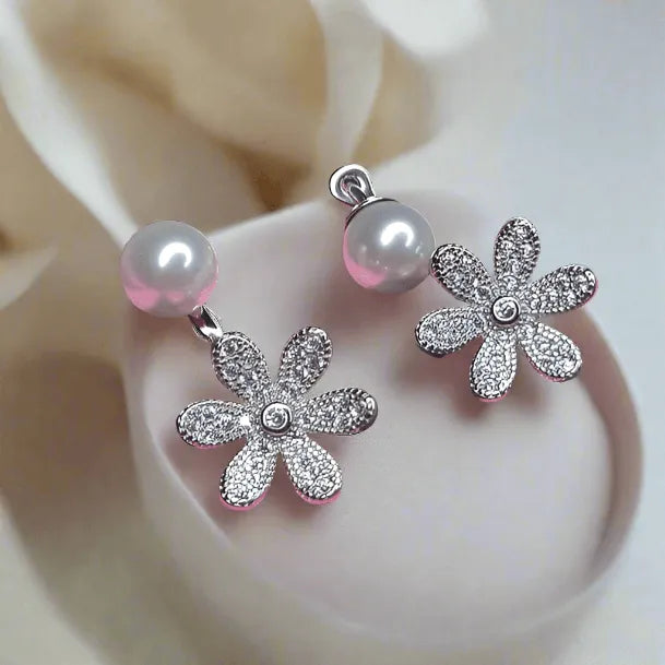 Dazzling Flower Earrings for Modern Women,Earrings,925 silver,rivansh.co