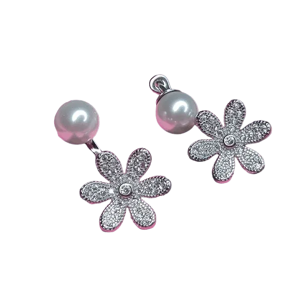 Dazzling Flower Earrings for Modern Women,Earrings,925 silver,rivansh.co