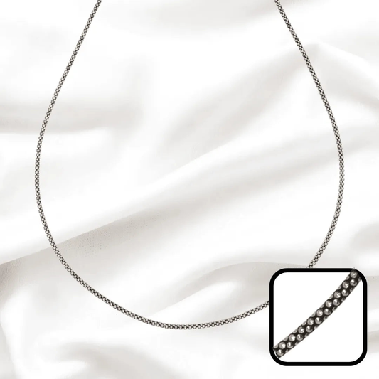 Elegant oxidized Chain for Women (92.5 Sterling Silver)