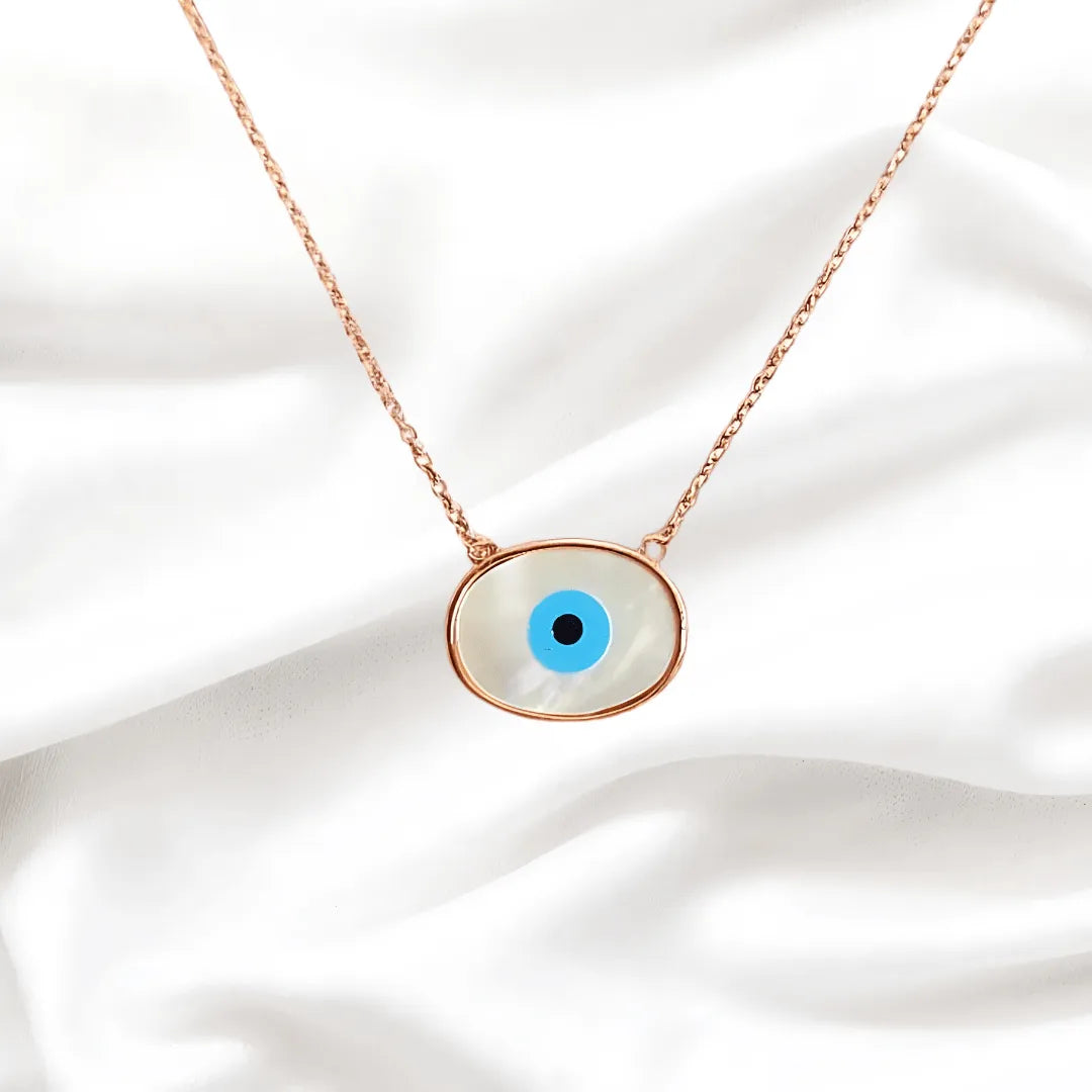 Evil Eye Neckpiece for Women (92.5 Sterling Silver) - Rivansh