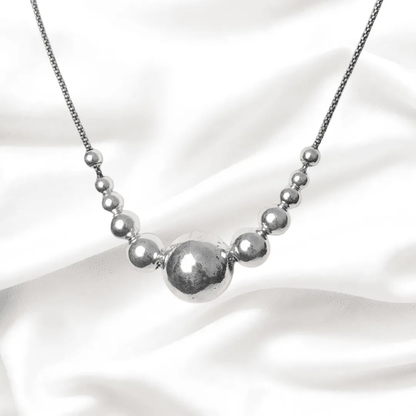 Exquisite 925 Silver Ball Neck Piece for Women