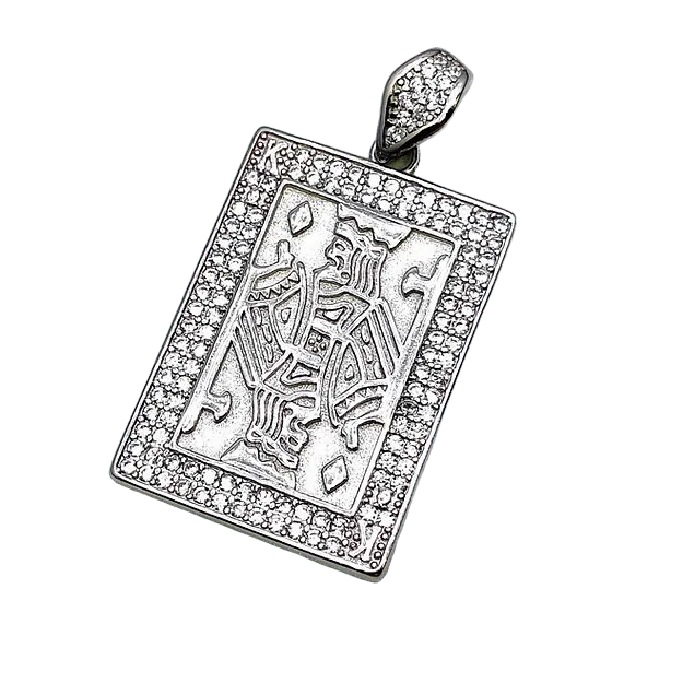 King Sterling Silver Pendent for Men - Rivansh