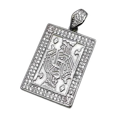 King Sterling Silver Pendent for Men - Rivansh