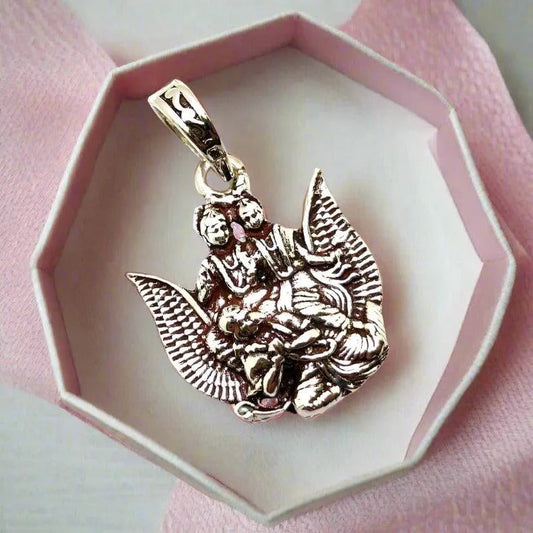 Lord Ram Sita and Hanuman Silver Pendent For Men/Women - Rivansh