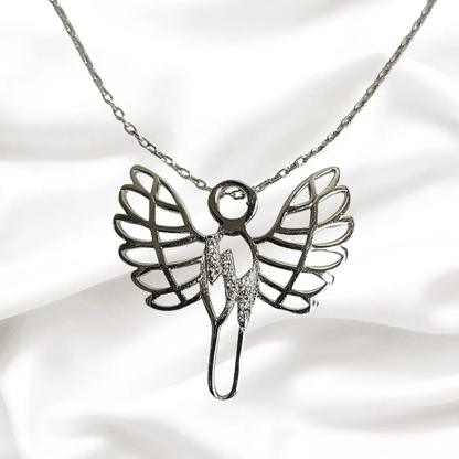 M4 Butterfly Silver Neckpiece for Women (92.5 Sterling Silver)