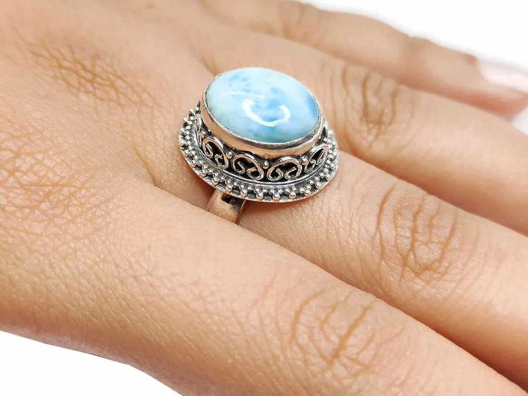 Maharani Ring for Women (Blue) - Rivansh