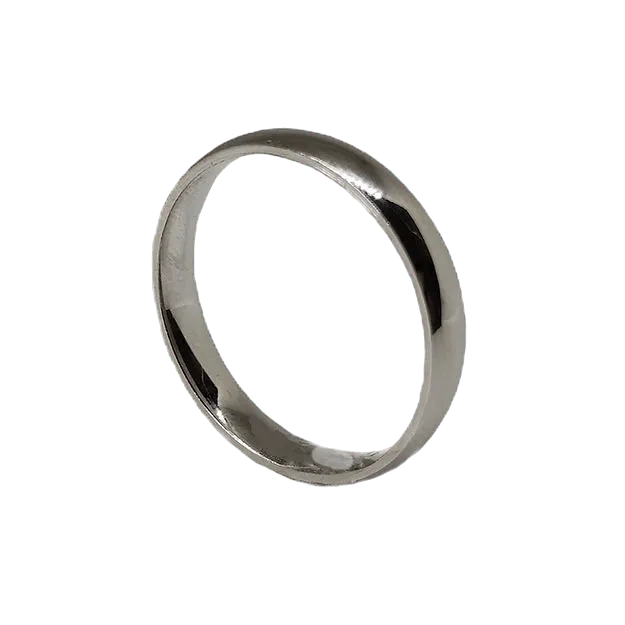 Plain Silver Band For Men - Rivansh