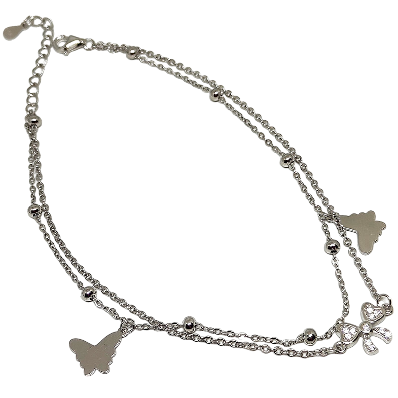 Dazzling butterfly Anklet for Women,Anklet,925 silver,rivansh.co