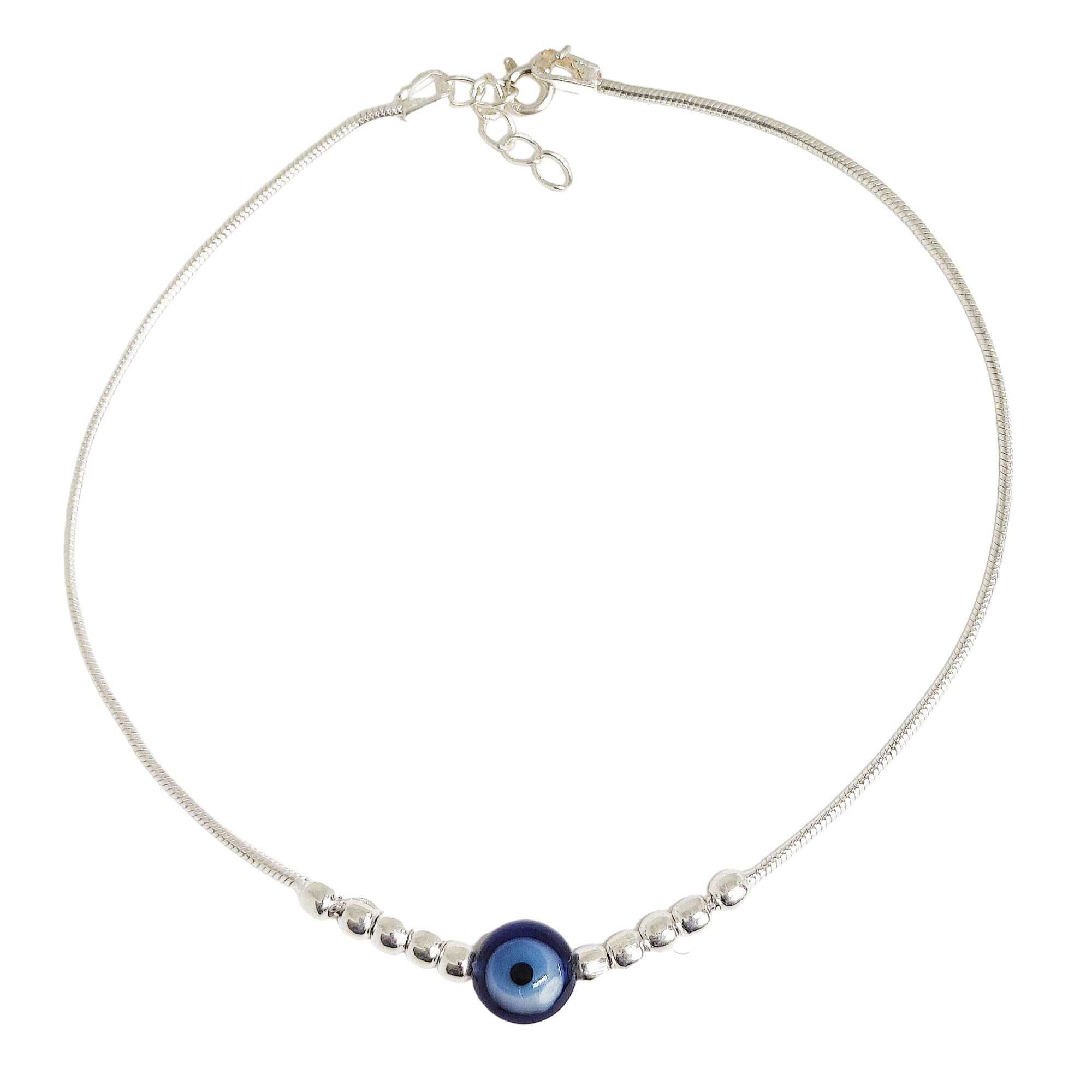 Evil Eye Anklet for Women/ 92.5 Silver Jewelry - Rivansh