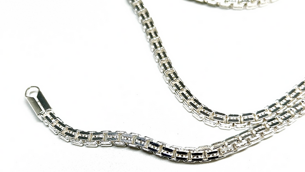 E4 92.5 Sterling Silver Chain for Men - Rivansh