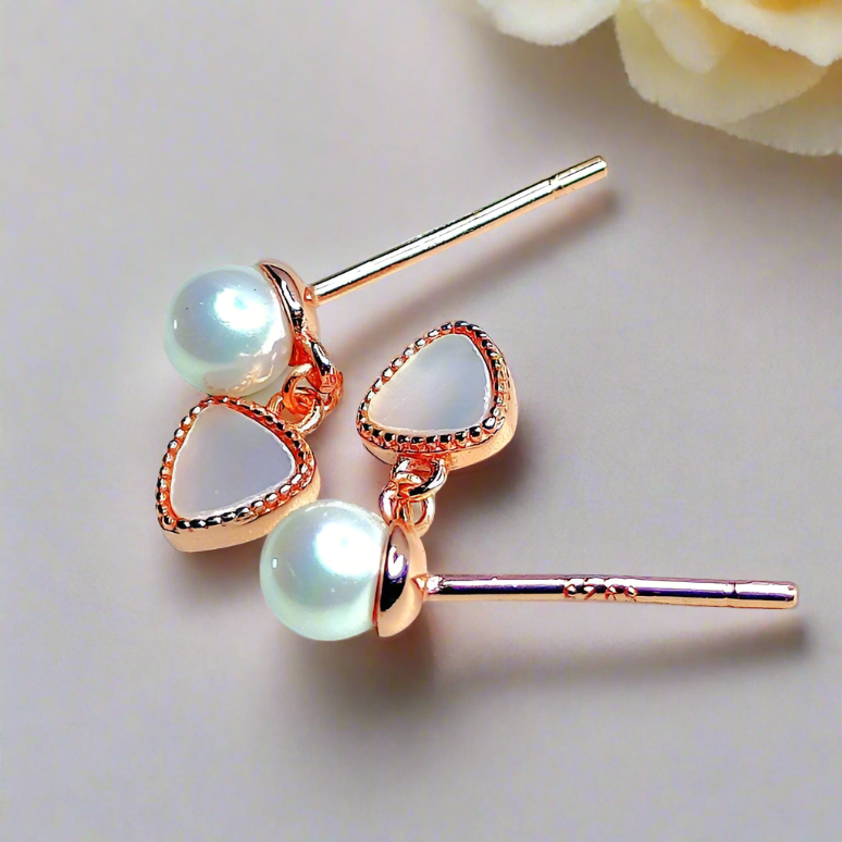Pearl Silver Earrings for Women