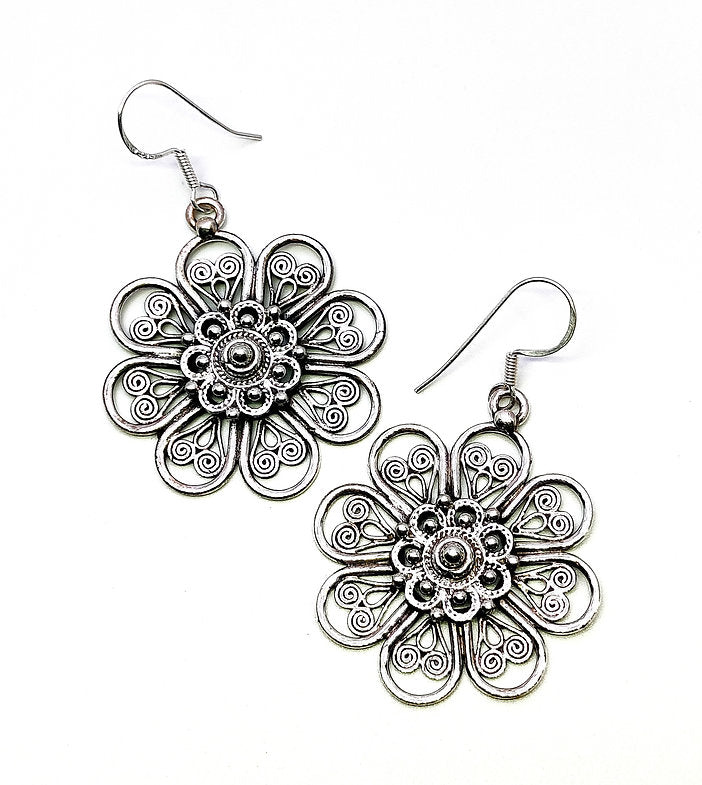 Queen's Flower Traditional Earrings for Women - Rivansh