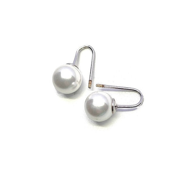 Sea Pearl Silver Earrings - Rivansh