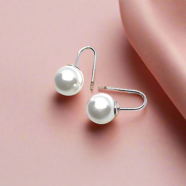 Sea Pearl Silver Earrings