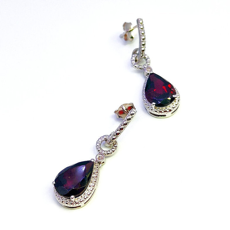 Sparkling Brown Gemstone Earrings for Women - Rivansh