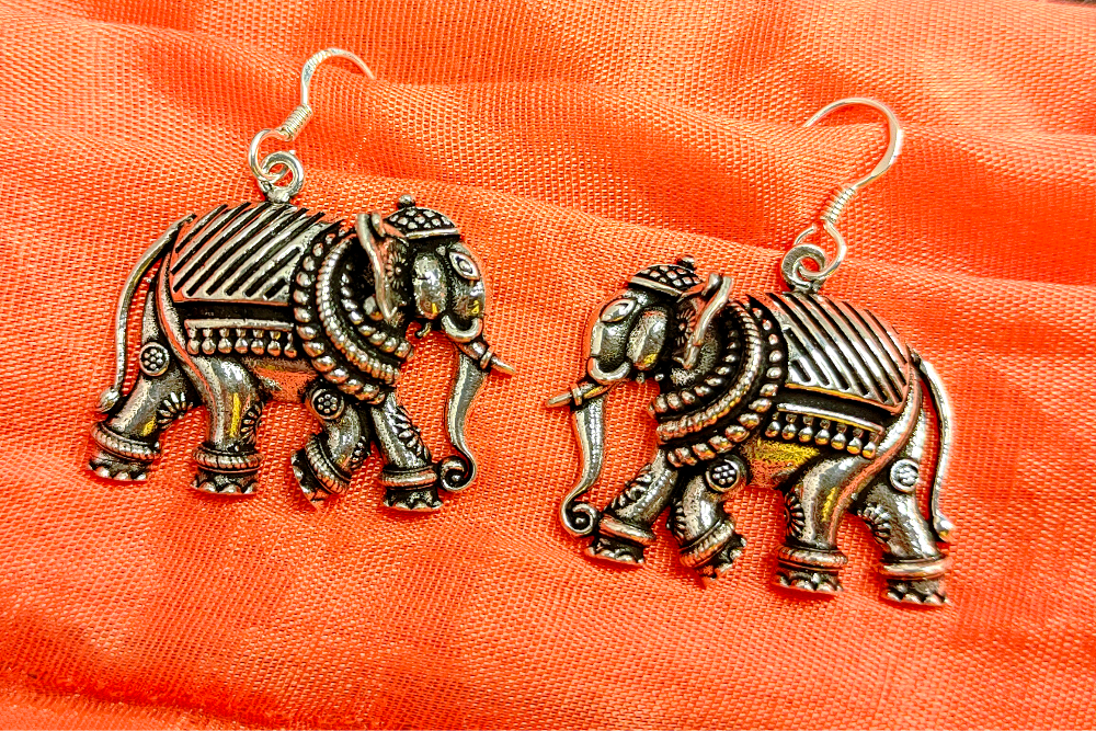 Traditional Elephant Earrings for Women - Rivansh