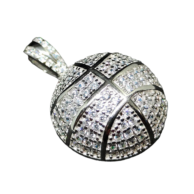 Basketball Sterling Silver Pendent for Men - Rivansh