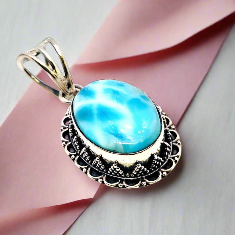 Blue Maharani Pendent for Women,Pendant,925 silver,rivansh.co